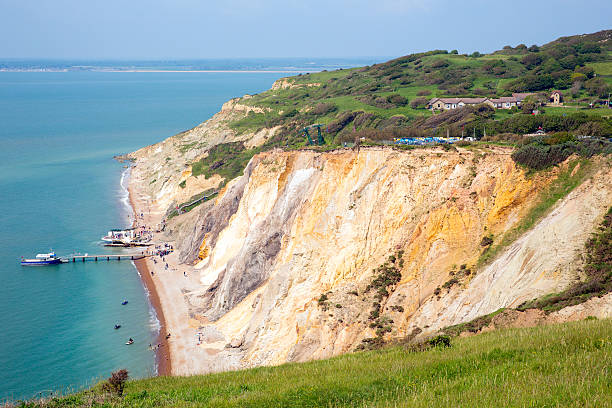 istock Alum Bay Isle of Wight beach and coast 497153533