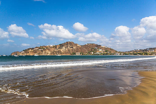 Pacific Beach in Nicaragua Pacific Beach in San Juan Del Sur nicaragua stock pictures, royalty-free photos & images