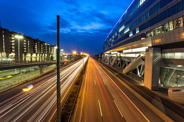 istock Traffic on Urban Highway at Night 497155923