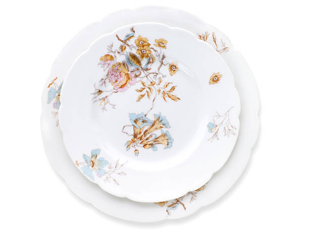 istock Antique decorated porcelain plates 497156076