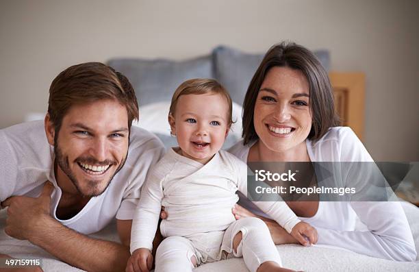 Happy Little Familia Foto de stock y más banco de imágenes de Bebé - Bebé, De ascendencia europea, Familia