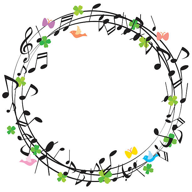 zabawa, uwaga - sheet music musical note music pattern stock illustrations