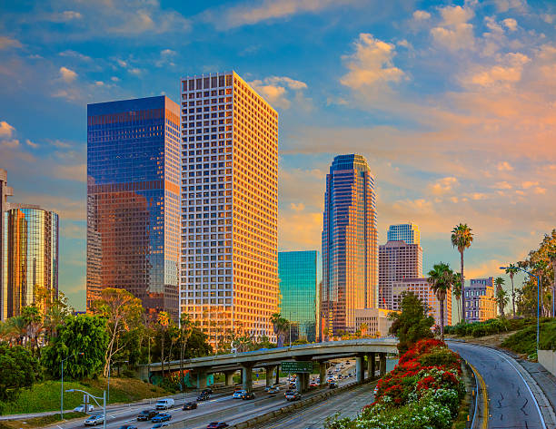 istock Skyscrapers of Los Angeles skyline,CA 497176630