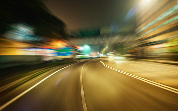 istock Abstract transport blur background,night scene 497179736