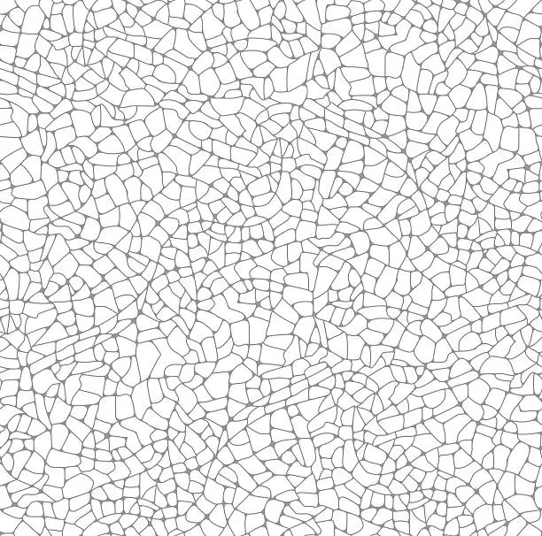 Vector illustration of Vector texture of irregular cracks, white background.