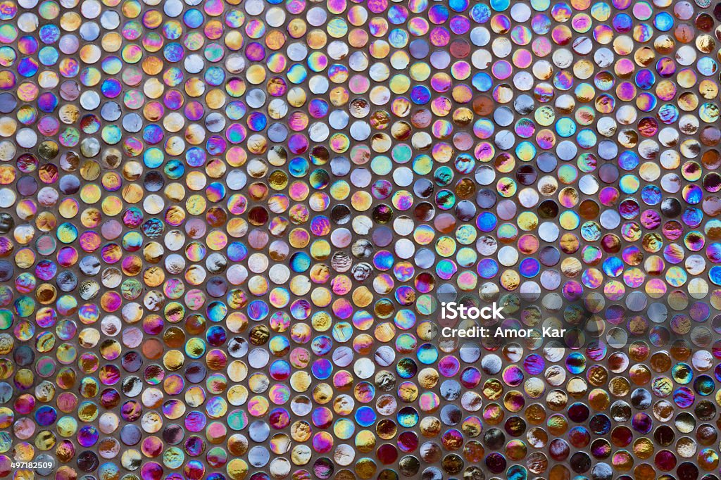 Iridescent mosaic Background from round brilliant iridescent mosaic Backgrounds Stock Photo