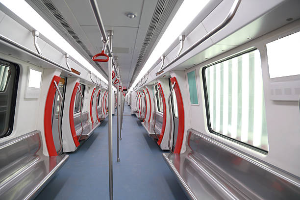 istock Interior view of a subway car in China 497182969