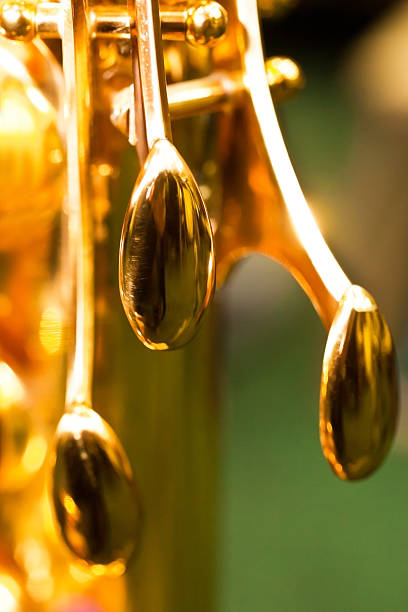 istock Detail valves saxophone closeup 497183500