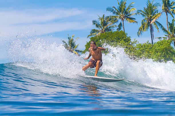 istock Surfing a Wave. Bali Island. Indonesia. 497183551