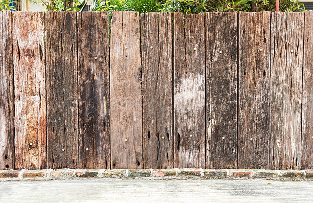 istock Old wooden fence. 497185142