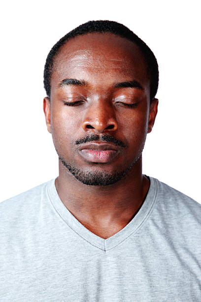 istock Portrait of a man with eyes closed 497185903
