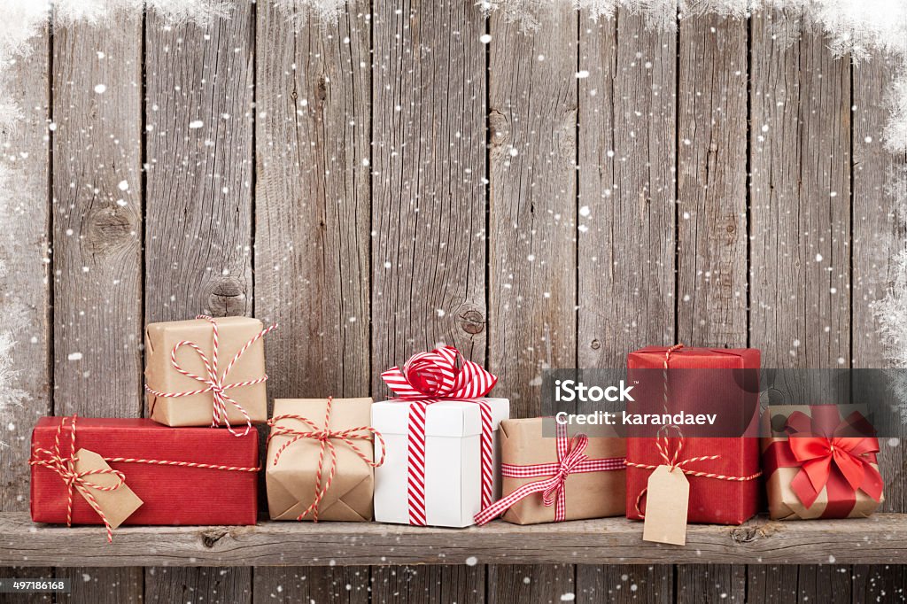 Cajas de regalo de navidad - Foto de stock de Regalo libre de derechos