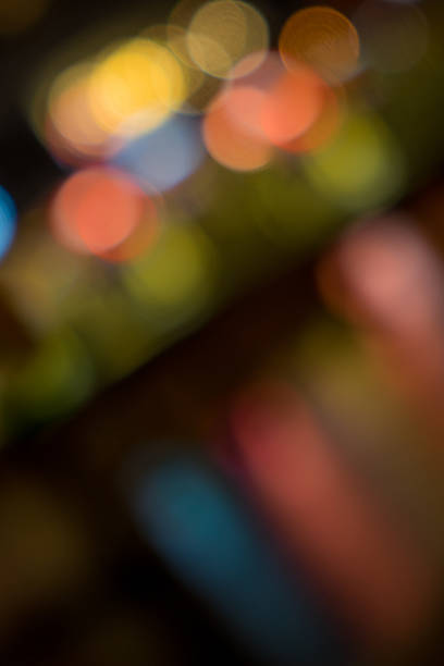 istock Colorful night city lights bokeh 497187370