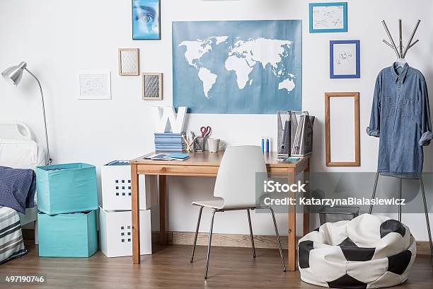 Dream Room For Boy Stock Photo - Download Image Now - Bean Bag, Child, Domestic Room