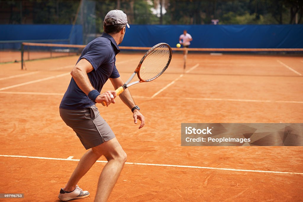 Son amigos y grandes competidores en la cancha - Foto de stock de Tenis libre de derechos