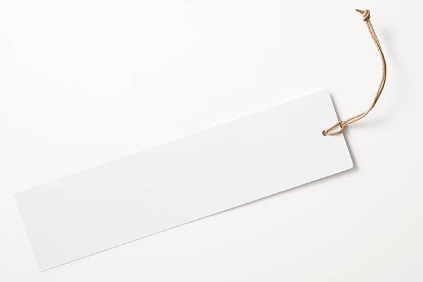 istock Isolated shot of blank long tag on white background 497199987