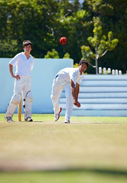 Cropped shot of two opposing cricket players during a matchhttp://195.154.178.81/DATA/i_collage/pi/shoots/783317.jpg