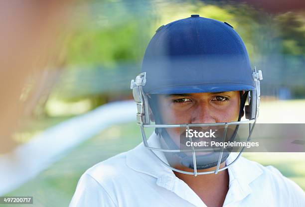 Foto de Seus Olhos Falar De Determinação e mais fotos de stock de Jogador de Críquete - Esportista - Jogador de Críquete - Esportista, Face Humana, Adolescente