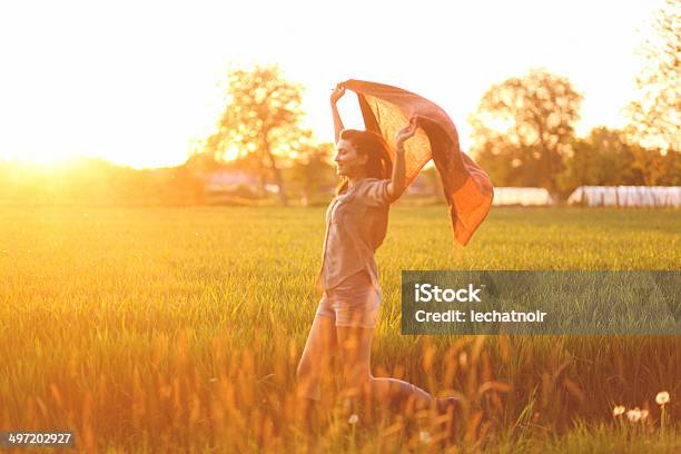 Summertime Happiness Stock Photo - Download Image Now - Only Women, Running, Women