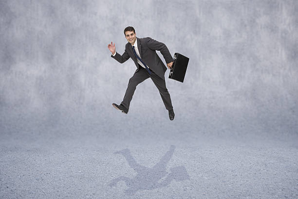 istock Composite image of cheerful businessman in a hurry 497203959