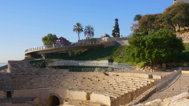 amphitheatre of tarragona port side road 4k