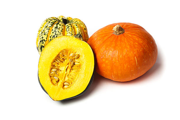 istock Variety of Winter Squash on White Background 497208673