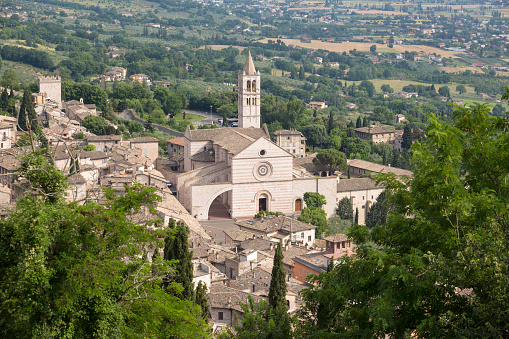 Basilica of Santa Chiara, Assisi Umbria Italy