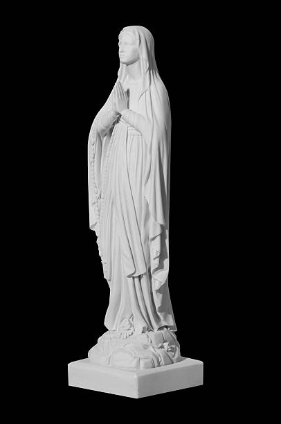 istock white stone statue of saint Mary 497212974