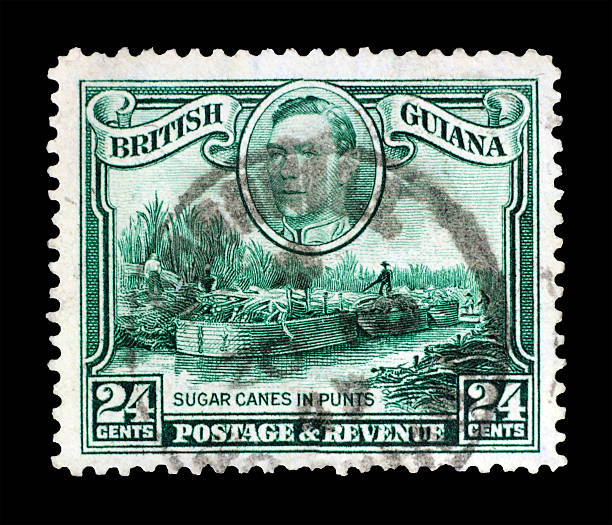 istock Post stamp of British Guiana 497213057