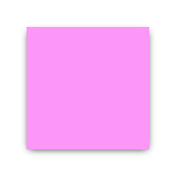 istock Pink reminder note isolated on the white background 497213374