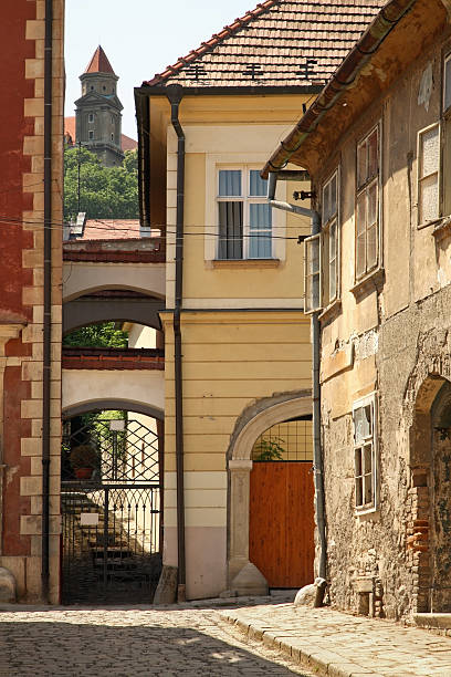 istock Medieval street in Bratislava. Slovakia 497214024