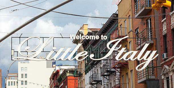 istock Welcome to Little Italy sign in Lower Manhattan. 497215546