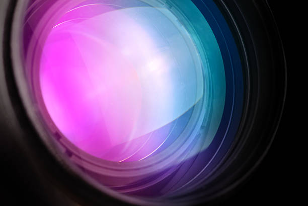 istock Photo camera telephoto lens front glass 497215572