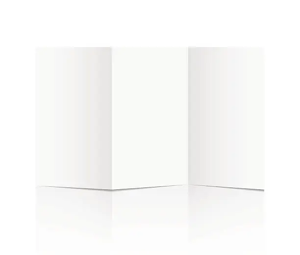 Vector illustration of Blank sheet of white paper
