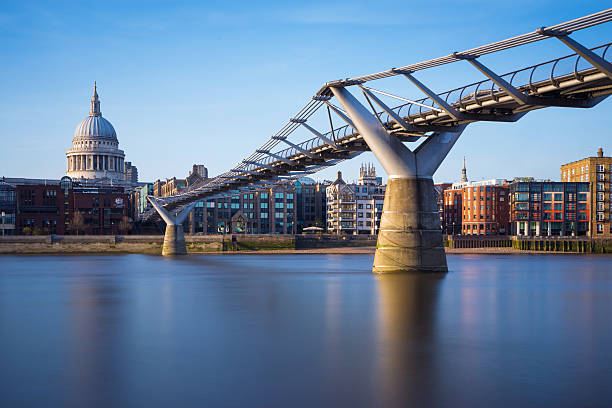 istock St Paul's Cathedral and Millennium Bridge in sunset, London, UK 497216558