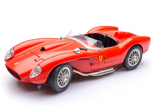 ferrari 250 testa rossa klassischen rennwagen-modell - 1957 stock-fotos und bilder