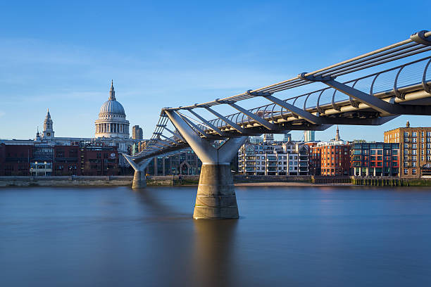 istock St Paul's Cathedral and Millennium Bridge in sunset, London, UK 497220522
