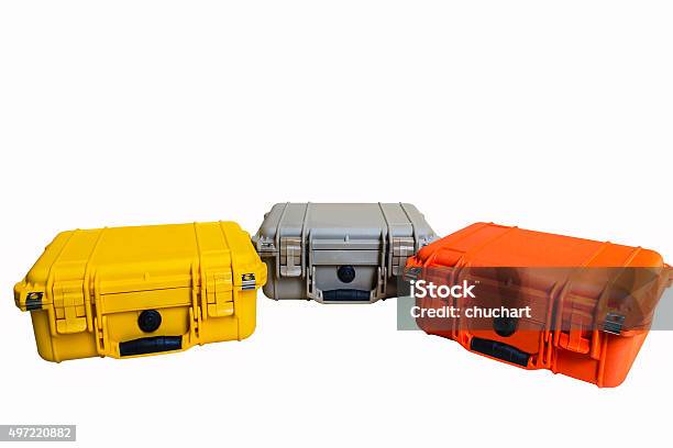 Hard Case Plastic Protect Water Resistant Equipment Isolated On Stock Photo - Download Image Now