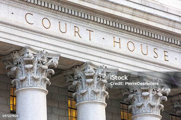 Courthouse Facade Stock Photo - Download Image Now - Courthouse, Courtroom, Government