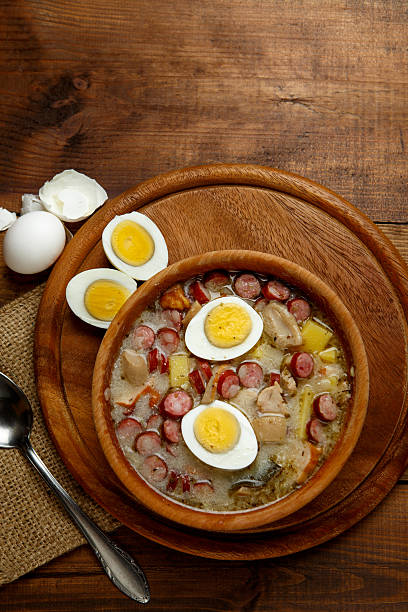 istock Traditional polish Easter soup Zurek 497224968