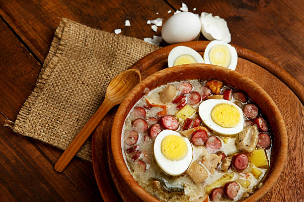 istock Traditional polish Easter soup Zurek 497225058