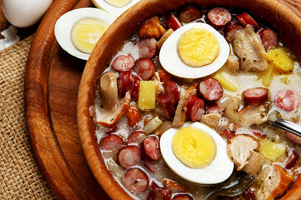 istock Traditional polish Easter soup Zurek 497225074