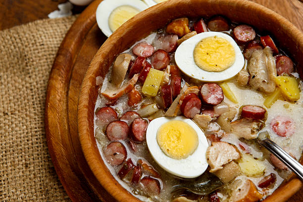 istock Traditional polish Easter soup Zurek 497225098