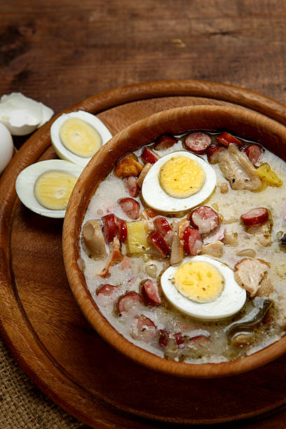 istock Traditional polish Easter soup Zurek 497225128