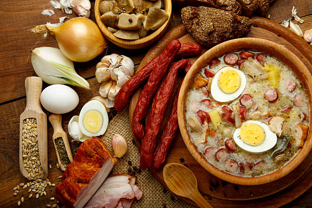 istock Traditional polish Easter soup Zurek 497225198