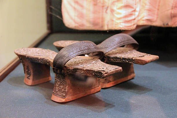 Chongqing, China: Shoes worn by Sichuan opera performers.