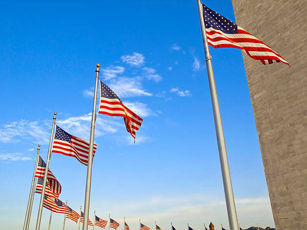 istock USA Flags in the Washington Monument 497227279
