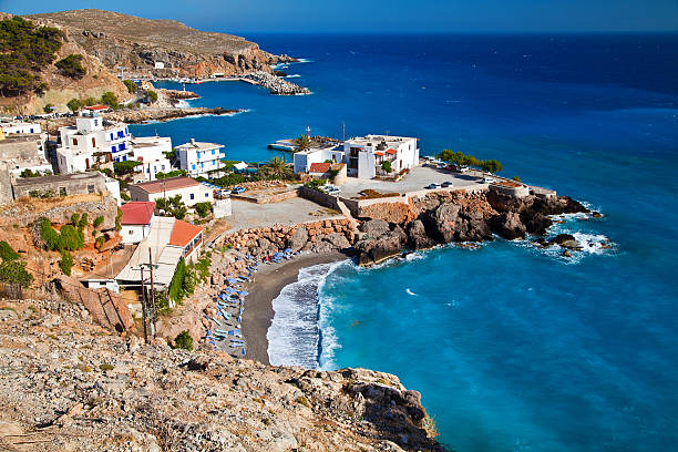istock Chora Sfakion from the west side 497227327