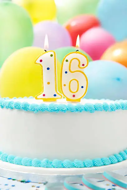 Photo of Cake Celebrating 16th Birthday