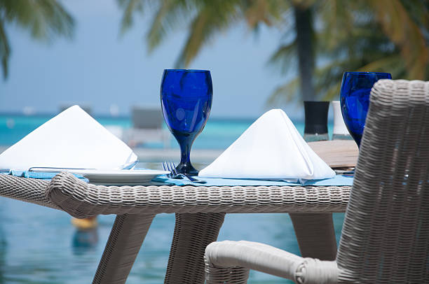 istock Dinner and lunch table in the outdoor setting 497230897